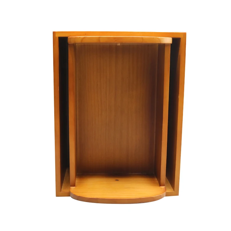 Оптовая продажа, вращающийся роскошный бокс из натурального дерева для вина, бокс для винных бутылок