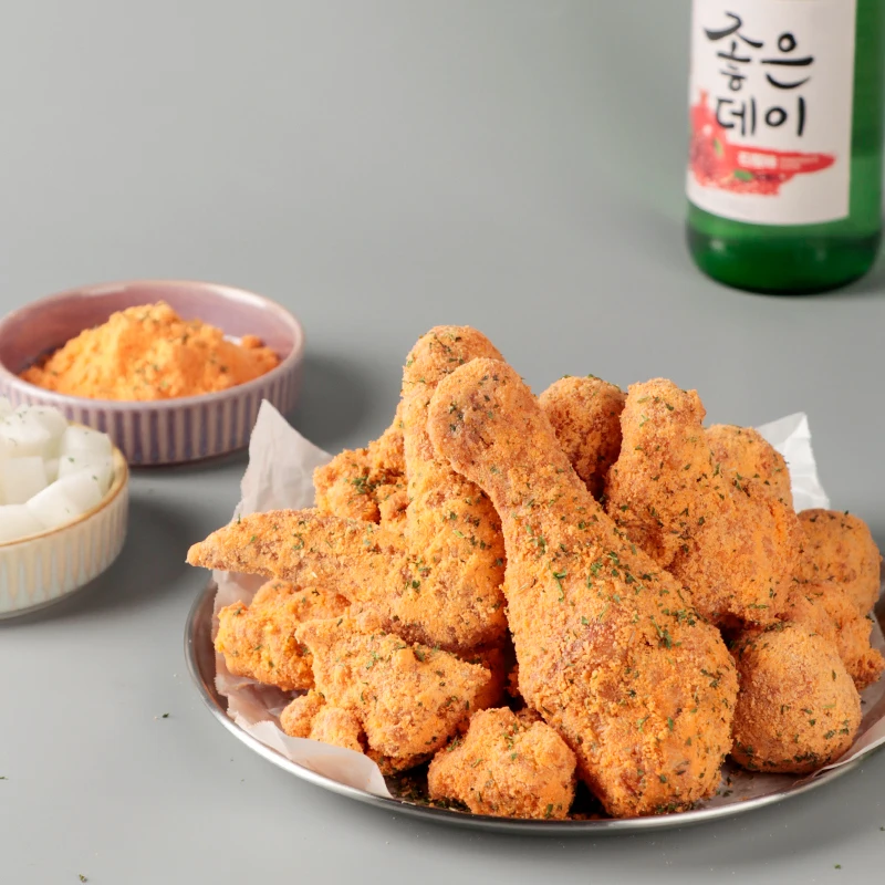 Горячая Распродажа 1 кг жареная курица Традиционный корейский аромат сыра Быстрая доставка OEM привлекательная цена хит продаж Prem