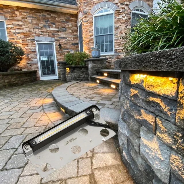 IP65 waterproof low voltage landscape step light for outdoor stone building paving illumination 12V AC DC 4.3W