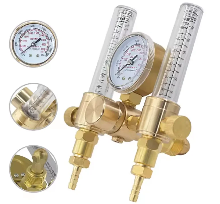Uweld Hot Sale Dual Stage Argon/CO2 Flowmeter Gas Regulator