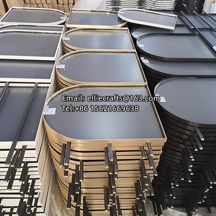 Metal Aluminum Alloy Framed Arch Mirror/ Bathroom Wall Mirror/ Decorative modern Mirror 40x60x95 55x70