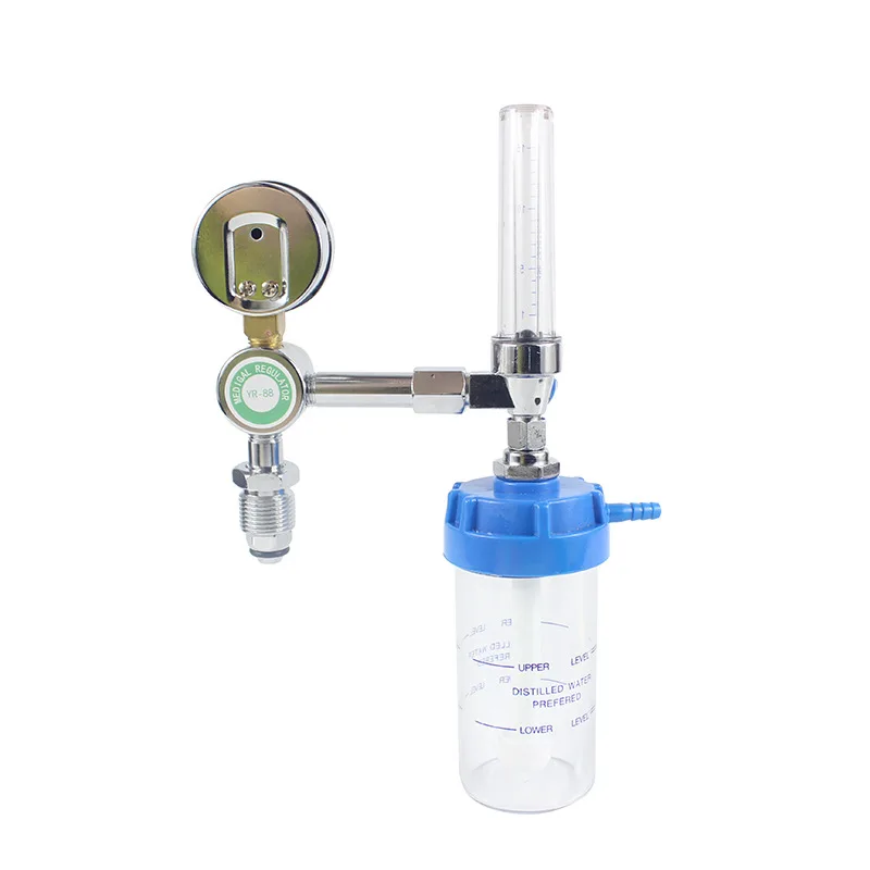 Oxygen cylinder flow meter gauge oxygen inhaler with oxygen humidifier