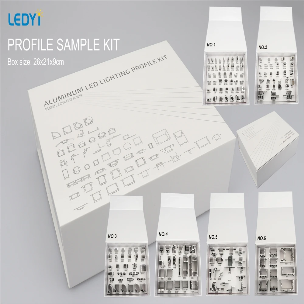 
Showing case for black color alu profiles and pc covers 