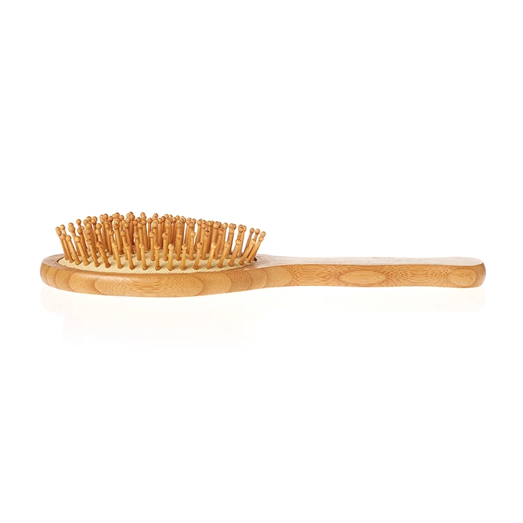 Bamboo Airbag Wooden Paddle Detangling Scalp Massage Tail Tooth Hair Cushion Brush Comb