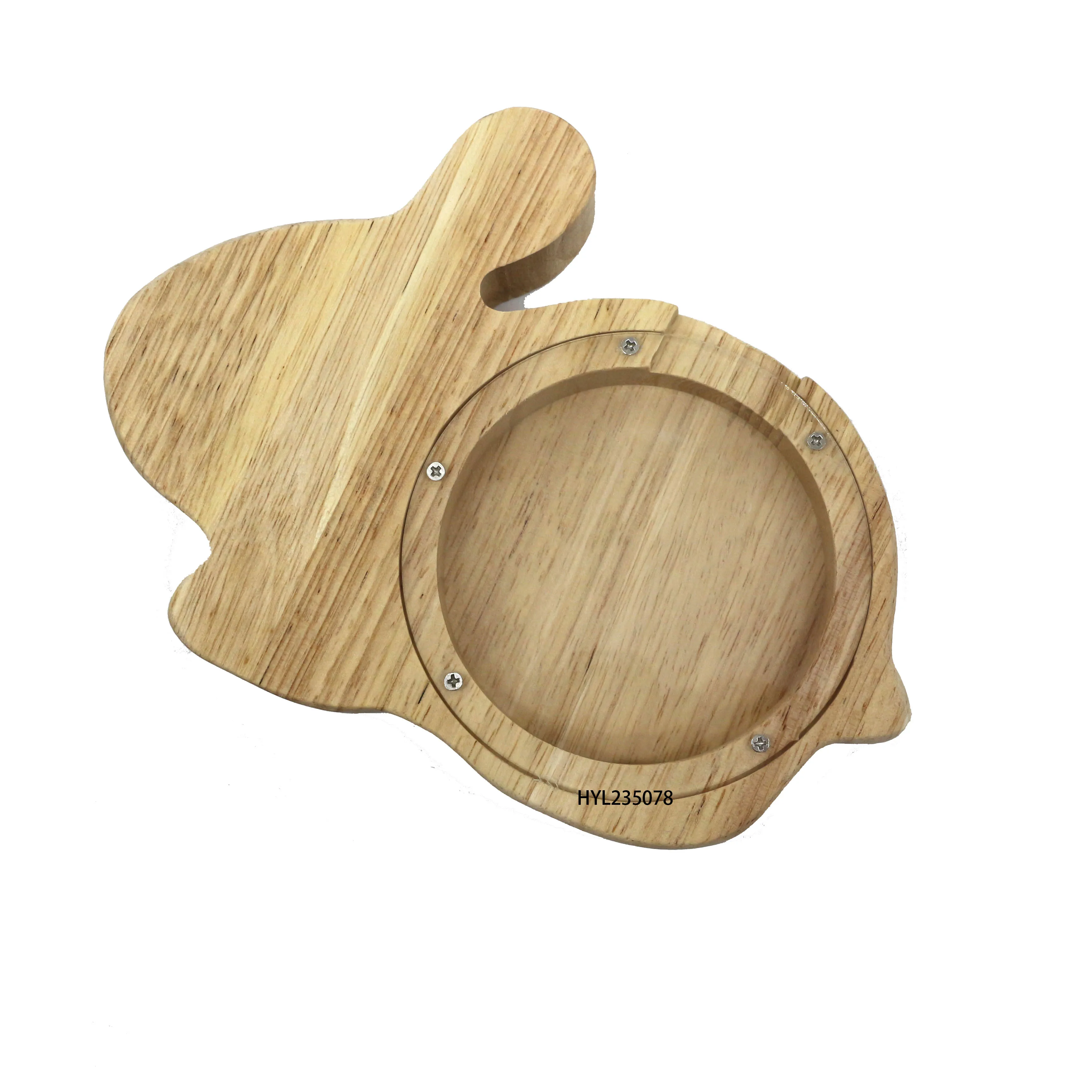 Hot Sale Alphabet Money Safe Coin Bank Piggy Bank Wood Coin Bank for Kids