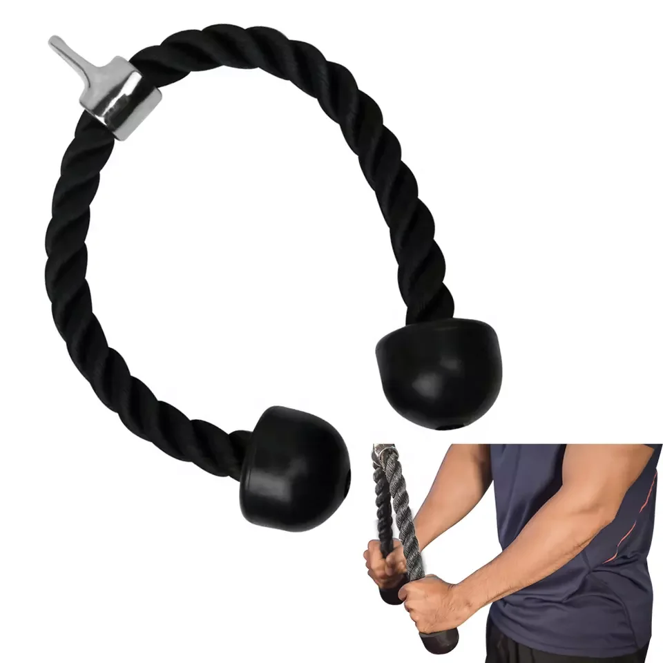 High Quality Triceps Rope Gym Handle Bar Lat Pull Down Up Bar for Multi Fitness Equipment Parts Accessories