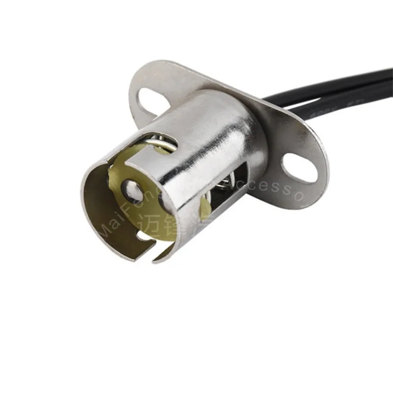 12V 1157 BA15D Base LED Light Bulb Lamp Holder Cable Wire Adapter Socket Converter With Wire KD051
