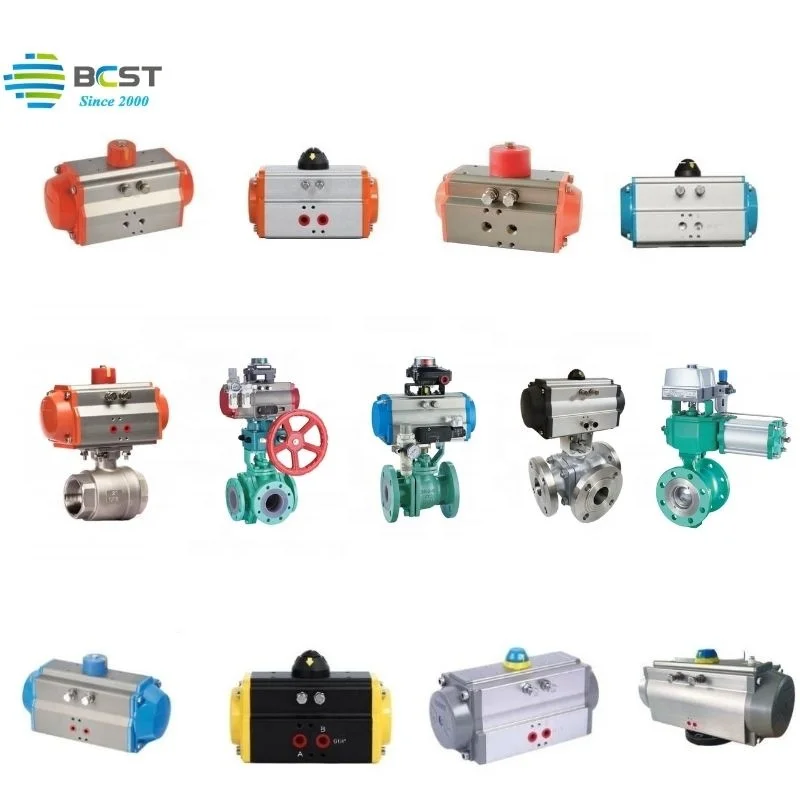 Compact Design Valve Parts Pneumatic Valve Actuator OEM Supported for Pneumatic Control / Ball Valve