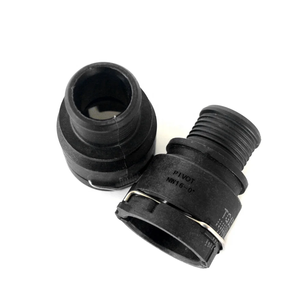 Cooling Water System NW16 Quick Connector Plastic Hose Line Fitting For Heating Air Pipe Connection