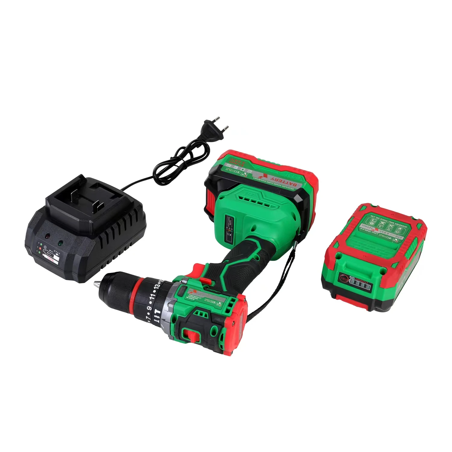 China 13MM Cordless Impact Drill lithium drill brushless drill