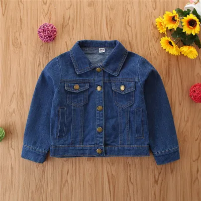 2020 Fashion Spring Denim Jacket Long Sleeve Boys Outwear Children Clothing Kids Baby Girls Denimn Jackets