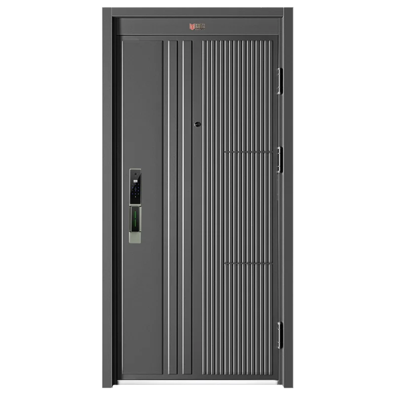 factory price made in china modern house exterior front entry door designs  security entrance steel door