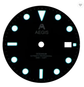 Custom Watch Dials  Manufacturer Large Enamel Arabic Logo 3D Indexes Wholesale Parts