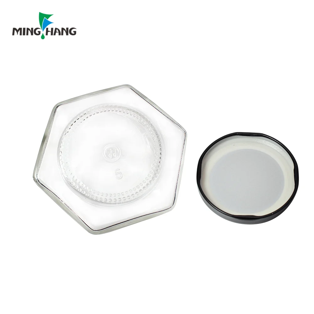  45-730ml Empty Hexagonal Honey Storage Glass Jars With