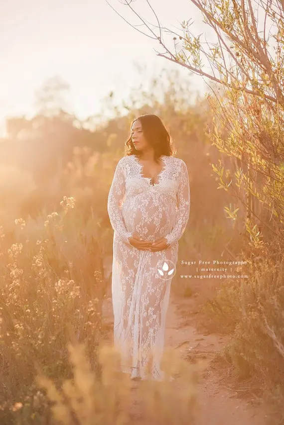 Fashion Baby Shower Maternity Dress Pregnancy Photshoot Maternity Clothes For Photo Shoot