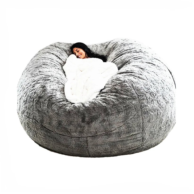 seats foam home furniture lazy sofas leather big lazy modular sofa furry bean bag sectional sofa