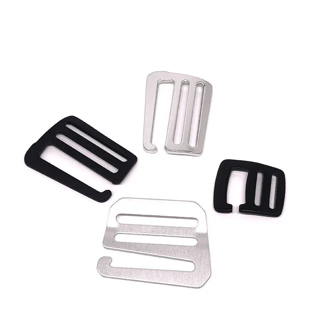 Recycled Luggage hardware adjustable inner diameter 50-52mm metal g hook webbing strap buckle