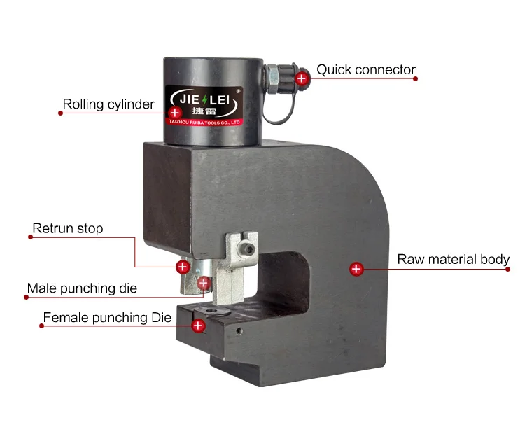 CH-75S JQJ-75 CH-75D JZW-75 angle iron u-steel hole puncher hydraulic hole punching machine