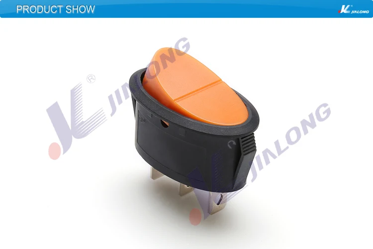 KCD3-K-CB rectangular momentary 3 Pin marine power supply switching rocker switch rocker