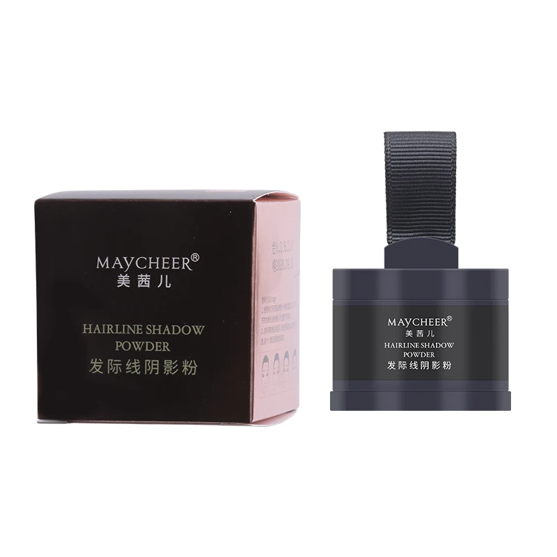 Maychher  Factory Price 4g Natural Organic Anti Hair Lose Concealer Hairline Powder With Puff