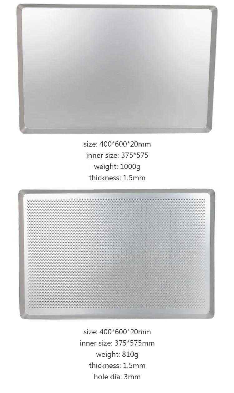 Different type Aluminum full size baking sheet