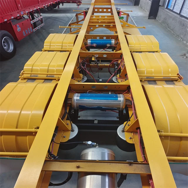 New Shipping 20ft Skeleton Chassis Dump Semitrailer With 12twist Locks Truck Trailers