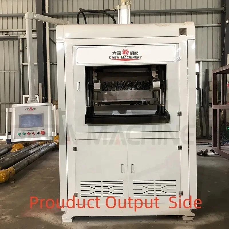 DB-750 automatic sour cream cpla plastic cup lid vacuum forming pot production machine