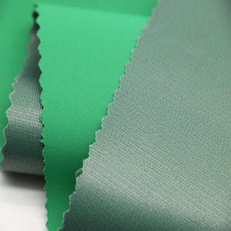 Water resistant breathable 3 layers twill polyester pongee bonded tricot for rain jacket