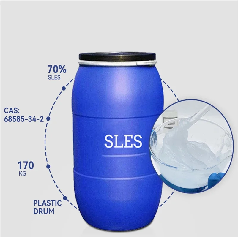 Материал мыла шампуня sles 70% /LABSA/N70 texapon/лаурилсульфат натрия/SLES 70