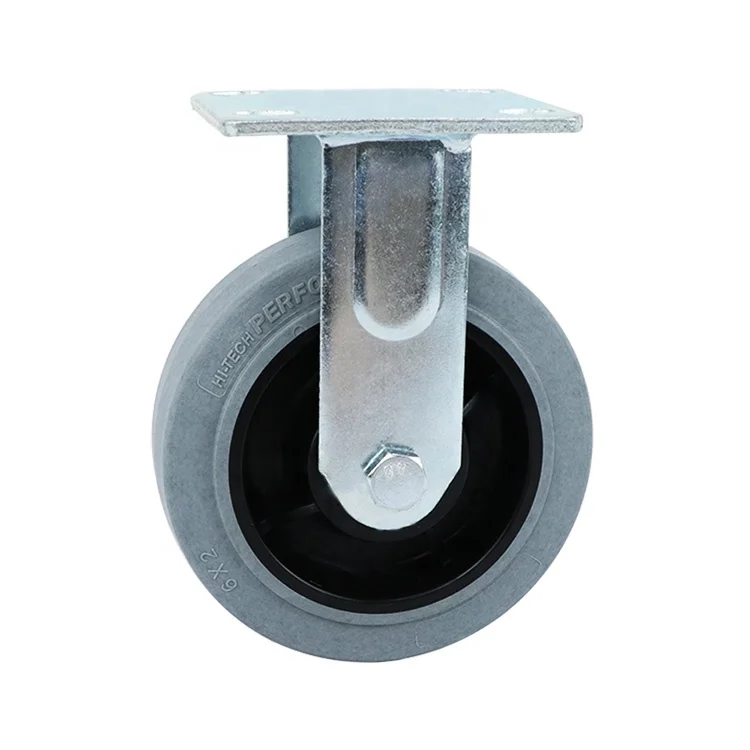 Wholesale 4 5 6 8 inch heavy duty high tech gray tpr electrically conductive swivel lock esd caster wheels