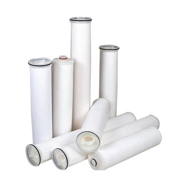 High quality OEM 10' 0.45 micron PES/PTFE/Nylon/Glass fiber membrane pleated filter cartridge for wine filtration.