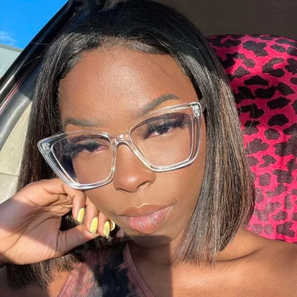 Classic Transparent Computer Cat Eye Reading Glasses Women Optical Anti Blue Light Blocking Glasses Prescription Fashion Eyewear