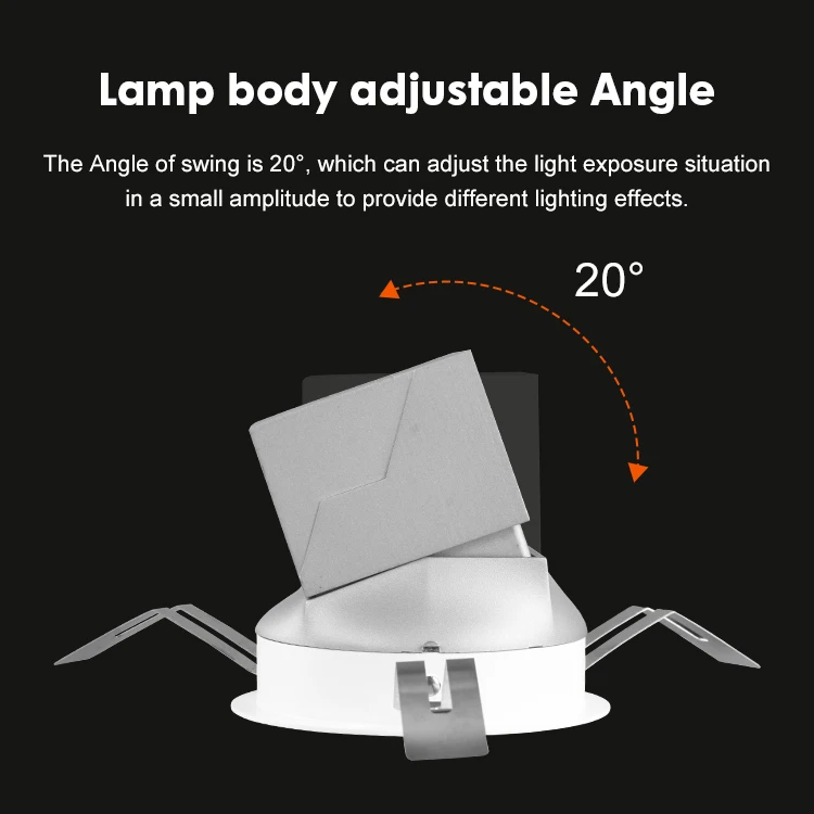 Hot Sale High Cri Anti-Glare Living Room Kitchen Cabinet 10w Low Power Consumption Recessed Led Down Light