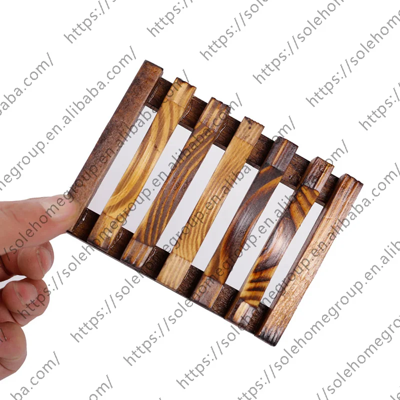 wooden soap dish soap case holder for bathroom shower waterfall drainer kitchen keep soap dry & easy to clean
