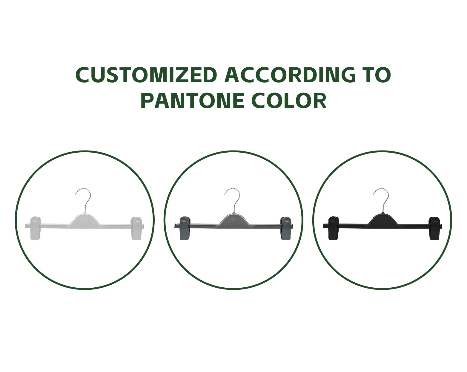 Factory Wholesale Plastic Bottom Hanger Adjustable Clip Hanger for Pants and Jeans