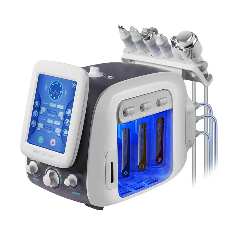 Korea Plasma Hydrogen Oxygen Hot Bubble 6-in-1 Cleansing And Moisturizing Beauty Apparatus Facial Skin Management Beauty Salon