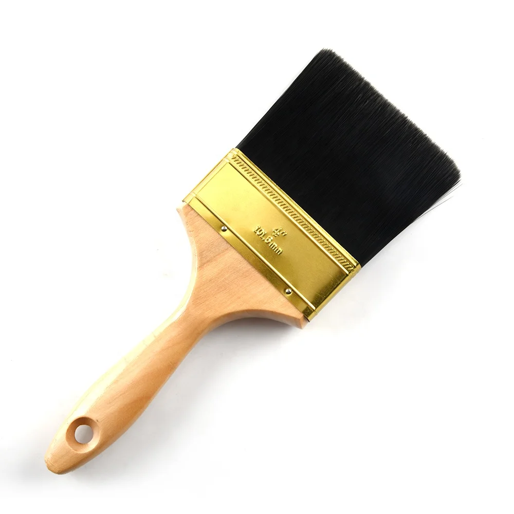 Beautiful wooden handle  with Tapered filament   OEM Paint brush