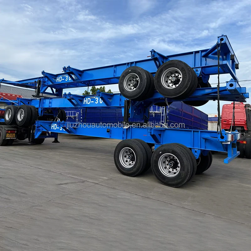 40ft Container Trailer Food Fridge Container Carrier Hydraulic Automated Shipping Truck Rolloff Container Used House Trailer