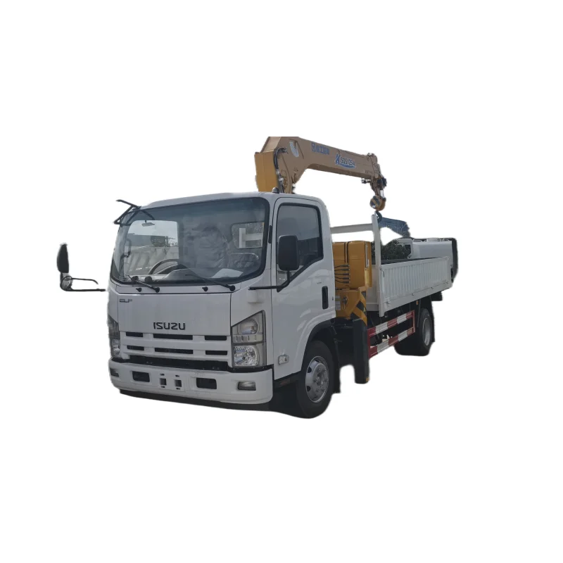 Isuzu 8 tons 4*2 240hp truck mounted lifting transport truck for sale