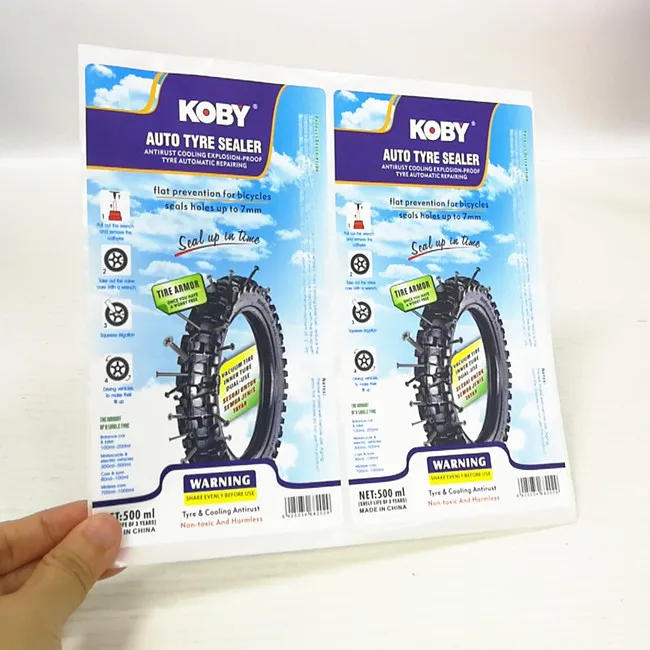 Custom Made Self-Adhesive Waterproof Logo Bottle Labels Vinyl Material Guangzhou Label Manufacturer