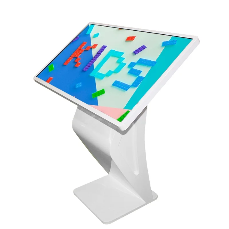 43-65 inch Interactive LCD display monitor Touch Screen K/S/T shaped kiosk information kiosk helpdesk kiosk bank kiosk