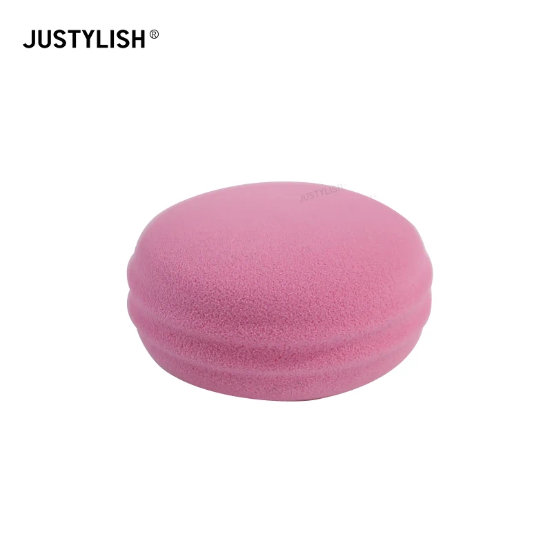 Private Label Wholesale Latex Free Cosmetics Macaroon Beauty Puff Blender Gift Set Microfiber Makeup Blender Makeup Sponge Puff