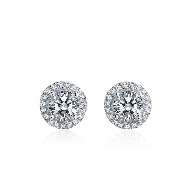 Jewelry Manufacturer China Sterling Silver 925 Jewellery Set Moissanite Earing And Necklace Set Jewelry