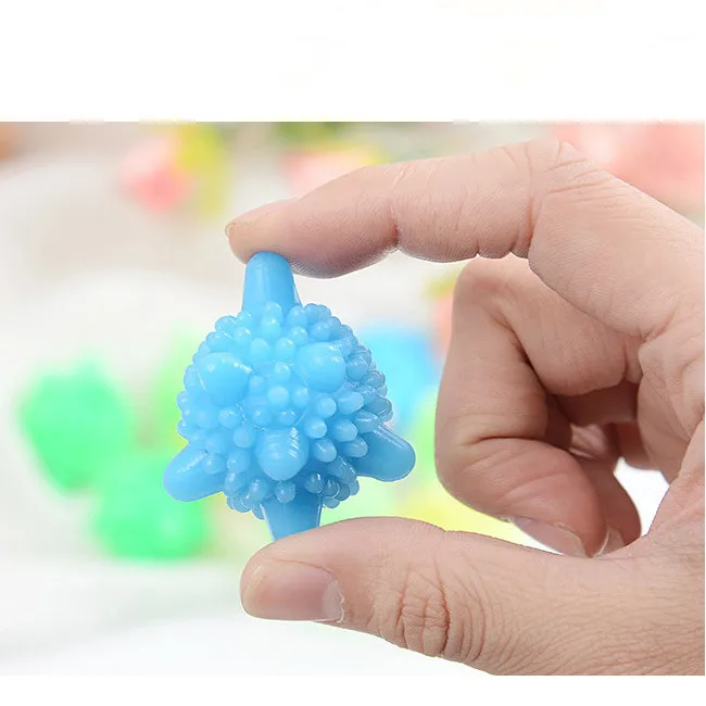 Ningbo Home accessories PVC Laundry Dryer Balls Solid Colorful Machine Washing Balls Reuse Anti-Winding Washing Balls