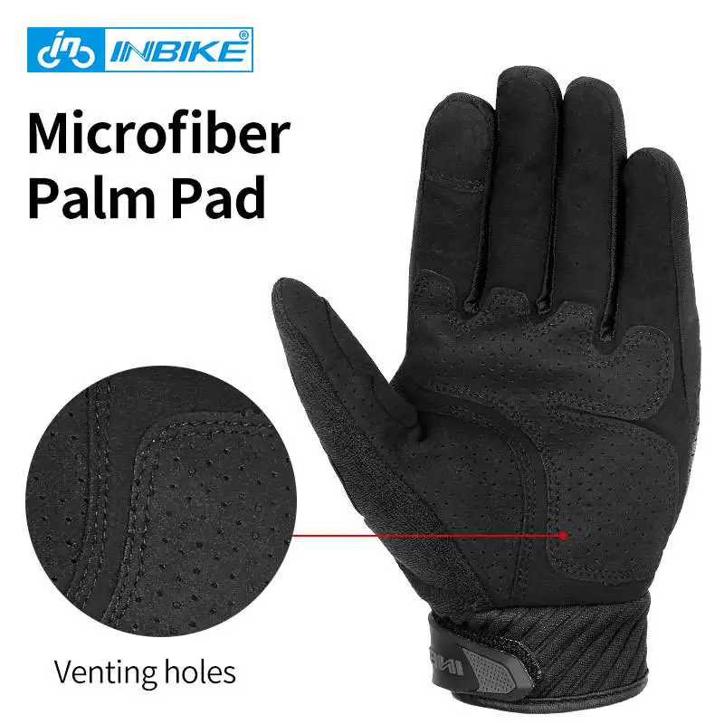 Non Slip Full Finger Motorbike Gloves Genuine Leather Classic Style Motorbike Racing Gloves