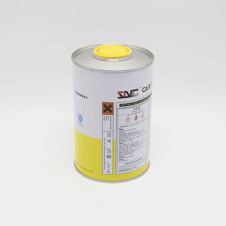800ml 1l Empty round metal drum for engine oil/metal lubricating oil tin can for sale