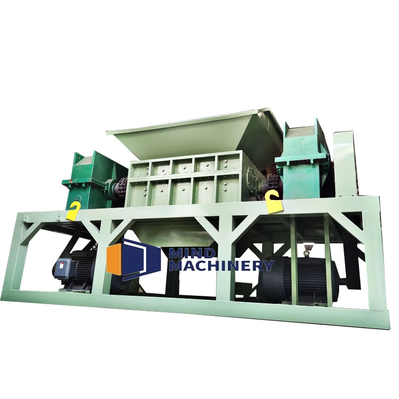 2024New High Capacity Automatic Wood Pallet Chipper Double Shaft Shredder Sawdust Machine