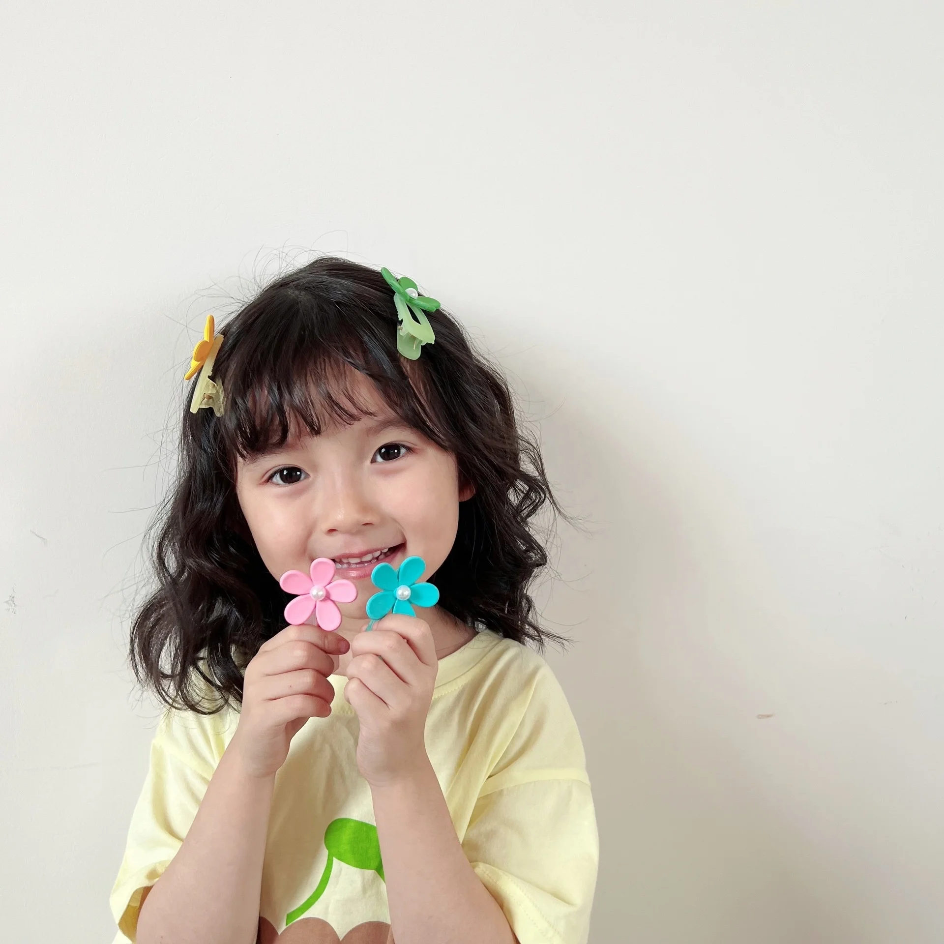 New Fashion acrylic candy hair claw clips new trending candy colors flower hair clips for summer daily accessories