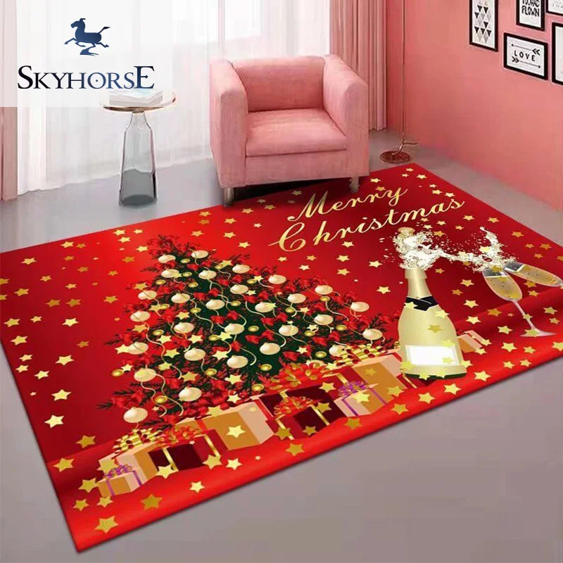 Merry Christmas Carpet Customized Acceptable Fashion Printed Christmas Door Mat