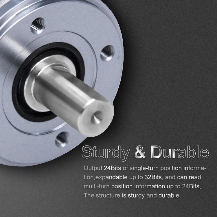 17+16bits multi-turn binary encoder SSI 6mm 8mm 10mm solid shaft SM39 RS485 absolute encoder electronic technology